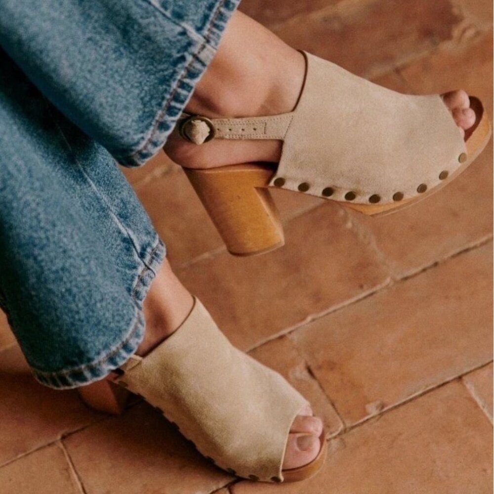 SEZANE Dakota High Clogs, Size US 7 (FR 38) - Picture 2 of 9
